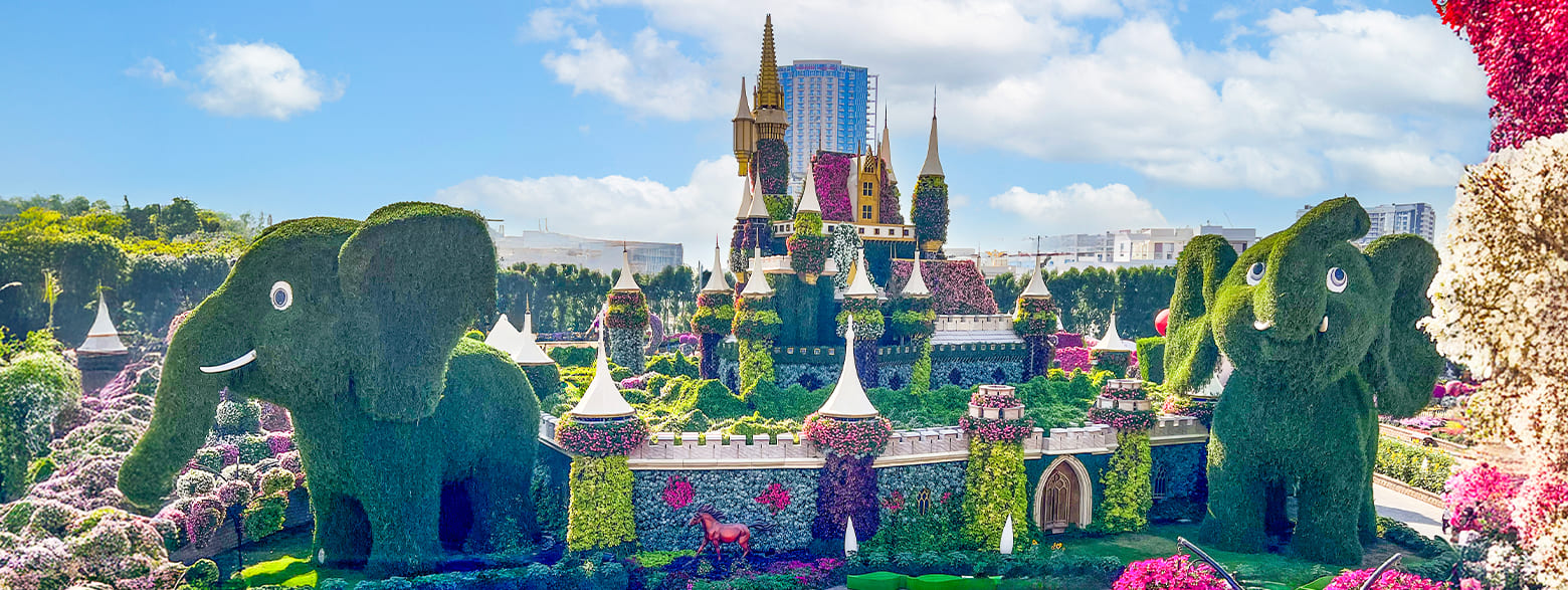 Floral Castle at Dubai Miracle Garden